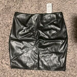 Agaci leather styled skirt